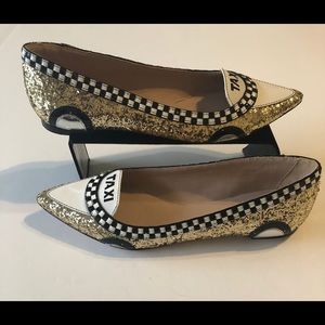 Kate Spade Taxi Glitter Flats